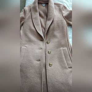 Blush pink J Crew wool coat for sale (size US 4)